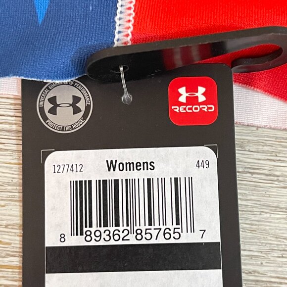 New Under Armour Headband USA Red White Blue Patriotic Stars Stripe Wide NWT - Picture 4 of 6